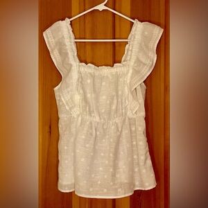 NWT Old Navy Sleeveless Embroidered Swing Blouse